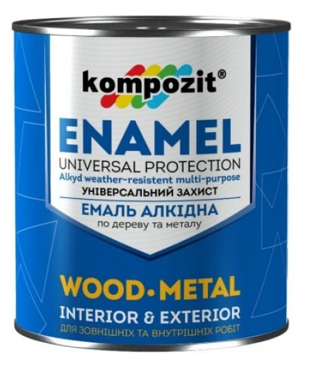 Емаль Kompozit алкідна ПФ-115 шоколадний глянець 0,9 кг